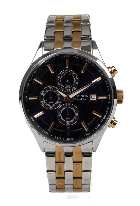 Sekonda Quartz Chronograph Watch, Model: Velocity 1107 Blue Dial Rose Gold Plated Bracelet. Brief Condition Report: Ex Display (Currently Running) (VAT Only Payable on Buyers Premium)