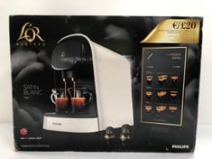 COFFEE MAKER PHILIPS MODEL L'OR BARISTA 19 WHITE COLOUR - LOCATION 38A.