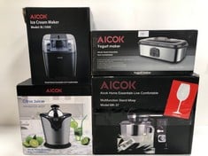 4 X AICOK COOKWARE INCLUDING AICOK MODEL GS-403Y - LOCATION 34A.