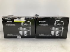 2 X DECEN PROFESSIONAL DOUGH MIXER MODEL HM5035-GS COLOUR BLACK - LOCATION 30A.