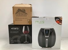 3 X KITCHEN ITEMS INCLUDING A MUZILI AIR FRYER - LOCATION 26A.