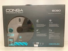 CECOTEC ROBOT HOOVER AND FLOOR MOPPER CONGA 6090 ULTRA. LASER, CYCLONIC TECHNOLOGY, VACUUMS, MOPS, SWEEPS AND MOPS, ROOMPLAN, OPTICAL SENSOR, APP, 10000 PA, 10 CLEANING MODES, VIRTUAL ASSISTANT (TOTA