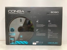 CECOTEC ROBOT HOOVER AND FLOOR MOPPER CONGA 6090 ULTRA. LASER, CYCLONIC TECHNOLOGY, VACUUMS, MOPS, SWEEPS AND MOPS, ROOMPLAN, OPTICAL SENSOR, APP, 10000 PA, 10 CLEANING MODES, VIRTUAL ASSISTANT (TOTA