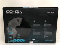 CECOTEC ROBOT HOOVER AND FLOOR MOPPER CONGA 6090 ULTRA. LASER, CYCLONIC TECHNOLOGY, VACUUMS, MOPS, SWEEPS AND MOPS, ROOMPLAN, OPTICAL SENSOR, APP, 10000 PA, 10 CLEANING MODES, VIRTUAL ASSISTANT (P.V.