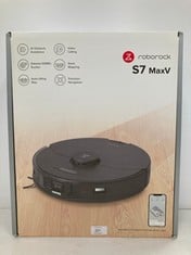 ROBOROCK S7 ROBOT HOOVER WITH ALEXA 2500PA APP MONITORING MULTI-LEVEL MAPPING CARPET DETECTION FLOATING RUBBER BRUSH AUTOMATIC LIFT SMART PET [BLACK] (TOTAL P.V.P £236) - LOCATION 32A.