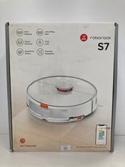 ROBOROCK S7 ROBOT HOOVER WITH ALEXA 2500PA APP MONITORING MULTILEVEL MAPPING CARPET DETECTION FLOATING RUBBER BRUSH AUTOMATIC LIFT SMART PET [WHITE] (TOTAL P.V.P 236€) - LOCATION 28A.