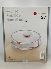 ROBOROCK S7 ROBOT HOOVER WITH ALEXA 2500PA APP MONITORING MULTILEVEL MAPPING CARPET DETECTION FLOATING RUBBER BRUSH AUTOMATIC LIFT SMART PET [WHITE] (TOTAL P.V.P 236€) - LOCATION 28A.