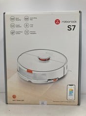 ROBOROCK S7 ROBOT HOOVER WITH ALEXA 2500PA APP MONITORING MULTILEVEL MAPPING CARPET DETECTION FLOATING RUBBER BRUSH AUTOMATIC LIFT SMART PET [WHITE] (TOTAL P.V.P 236€) - LOCATION 24A.