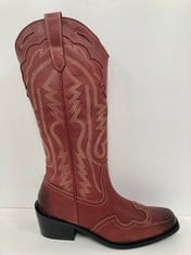 PREMIUM DESIGNER BOOTS SIZE 39 RED (TOTAL P.V.P 105€) - LOCATION 1B.