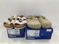 2 X BIRKENSTOCK SHOES VARIOUS MODELS AND SIZES INCLUDING GREEN BOSTON BS CLOGS SIZE 40 (TOTAL P.V.P 250€) - LOCATION 1B.