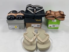 4 X SHOES VARIOUS BRANDS AND SIZES INCLUDING BROWN SAM EDELMAN SANDALS SIZE 38 (TOTAL P.V.P. 302€) - LOCATION 1B.