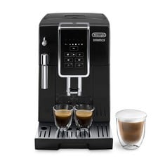 FULLY AUTOMATIC DELONGHI DINAMICA ECAM COFFEE MACHINE, WITH MILK FROTHER, 2-CUP FUNCTION, BLACK (SEALED) ( TOTAL P.V.P 399€) - LOCATION 1A.