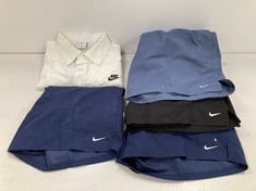 5 X NIKE CLOTHING VARIOUS SIZES INCLUDING WHITE SHIRT SIZE M (TOTAL P.V.P 178€) - LOCATION 30B.