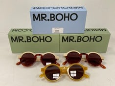 3 X MR.BOHO GLASSES VARIOUS MODELS INCLUDING GLASSES MODEL RG1-08 - LOCATION 6B.