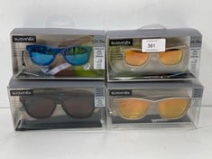 4 X SUAVINEX GLASSES VARIOUS MODELS INCLUDING GLASSES BLUE COLOUR SIZE 24-36M - LOCATION 6B.