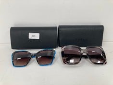 2 X FURLA GLASSES VARIOUS MODELS INCLUDING SFU685V AND SFU686V - LOCATION 6B.