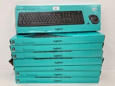 8 X LOGITECH KEYBOARDS MODEL MK270 (PARTS MAY BE MISSING)- LOCATION 3B.