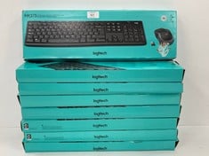 8 X LOGITECH KEYBOARDS MODEL MK270 (PARTS MAY BE MISSING)- LOCATION 3B.