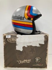 VINTAGE MOTORBIKE HELMET PREMIER HELMETS BRAND VARIOUS COLOURS SIZE L - LOCATION 23B.