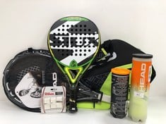 SIUX PADEL RACKET+HEAD TENNIS RACKET+HEAD BACKPACK + BALLS - LOCATION 35B.