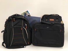 4 X BAGS AND BACKPACKS VARIOUS BRANDS INCLUDING FLEXIBLE COOLER CAMPINGAZ - LOCATION 35B.