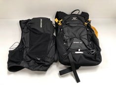 2 X SALOMON MOUNTAIN BACKPACKS AND SKYSPER - LOCATION 35B.