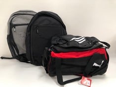 4 X PUMA AND ADIDAS BACKPACKS VARIOUS MODELS - LOCATION 35B.