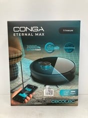 ROBOT HOOVER CECOTEC ETERNAL MAX TITANIUM MODEL 05844 BLACK (TOTAL P.V.P 169€) - LOCATION 25A.