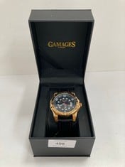 GAMAGES LONDON LIMITED EDITION WATCH MODEL GM10142569 - LOCATION 44A.