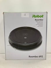 IROBOT ROOMBA 692 ROBOT HOOVER WITH WI-FI CONNECTION, THREE-STAGE CLEANING SYSTEM, PERSONALISED SUGGESTIONS, COMPATIBLE WITH YOUR VOICE ASSISTANT, BLACK (TOTAL P.V.P 340€) - LOCATION 28B.