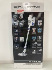 ROWENTA AIR FORCE 360 RH9057WO CORDLESS HANDHELD HOOVER, LED HEAD, LITHIUM-ION BATTERY 21.9 V, UP TO 30 MIN (TOTAL P.V.P 120€) - LOCATION 4B.