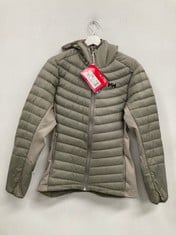 HELLY HANSEN COAT COLOUR BEIGE/GREEN SIZE M - LOCATION 1C.