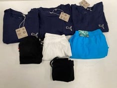 7 X PUMA SPORTSWEAR VARIOUS SIZES INCLUDING PUMA T-SHIRT NAVY BLUE SIZE L - LOCATION 29C.