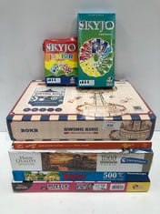 7 X VARIETY OF BOARD GAMES INCLUDING SKYJO CARD GAME - LOCATION 18C.