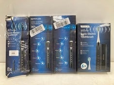 4 X PHILIAN BRAND ELECTRIC TOOTHBRUSH INCLUDING A U17SERIES - LOCATION 31C.