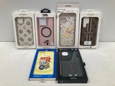 6 X CASES FOR IPHONE 14MAX,14PRO MAX, GALAXY S23ULTRA INCLUDING GUESS CASE - LOCATION 31C.