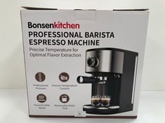 BONSEN KITCHEN PROFESSIONAL BARISTA COFFEE MACHINE MODEL CM8902 COLOUR BLACK - LOCATION 41A.