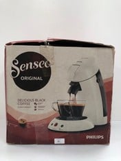 PHILIPS HD6554/11 SINGLE SERVE COFFEE MACHINE SENSEO ORIGINAL FROSTED WHITE COLOUR 0, 75 LITRE - LOCATION 41A.