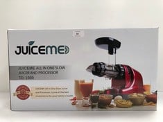 JUICEME BLENDER MODEL TD-1000 RED COLOUR (SEALED) - LOCATION 42A.