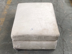 LARGE STORAGE FOOTSTOOL IN CREAM FABRIC