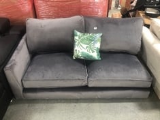 2.5 SEATER END SOFA PART IN DARK GREY VELVET (PART ONLY)