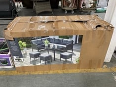 ORLANDO CORNER SOFA DINE SET - COMPLETE LOT RRP £400 (PART)