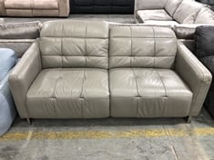 3 SEATER SOFA IN ELEPHANT GREY LEATHER