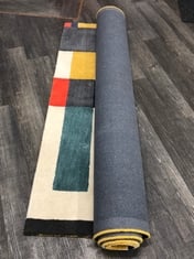 JOHN LEWIS KASTRUP ROLLED RUG IN MULTI COLOUR APPROX 170 X 240 - RRP £350