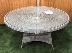 JOHN LEWIS DANTE 150CM 6 SEATER RATTAN DINING TABLE IN NATURAL