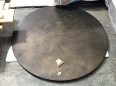 ROUND BLACK DINING TABLE TOP (120CM DIA) (PART ONLY)