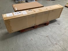 PALLET OF JOHN LEWIS FURNITURE PARTS TO INCLUDE 4 DOOR 3 DRAWER SIDEBOARD (1 OF 3) (KERBSIDE PALLET DELIVERY)