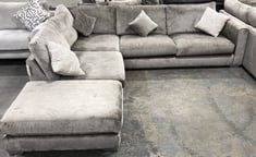 MAJESTICA TERMINAL, 1 SEATER, CORNER, 3 SEATER SOFA IN PLAIN TRUFFLE MIX FABRIC TO INCLUDE FOOTSTOOL- RRP £2399