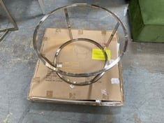 ASTLEY MAVIS TINTED GLASS AND NICKEL COFFEE TABLE - ITEM NO. 2270CL