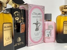 BOX OF APPROX 11 X ASSORTED FRAGRANCES TO INCLUDE DIRHAM OUD MANASIK EAU DE PARFUM 100ML